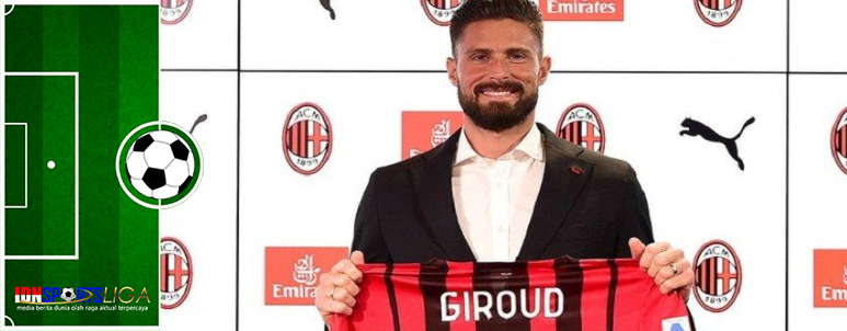 Olivier Giroud Resmi Berseragam AC Milan